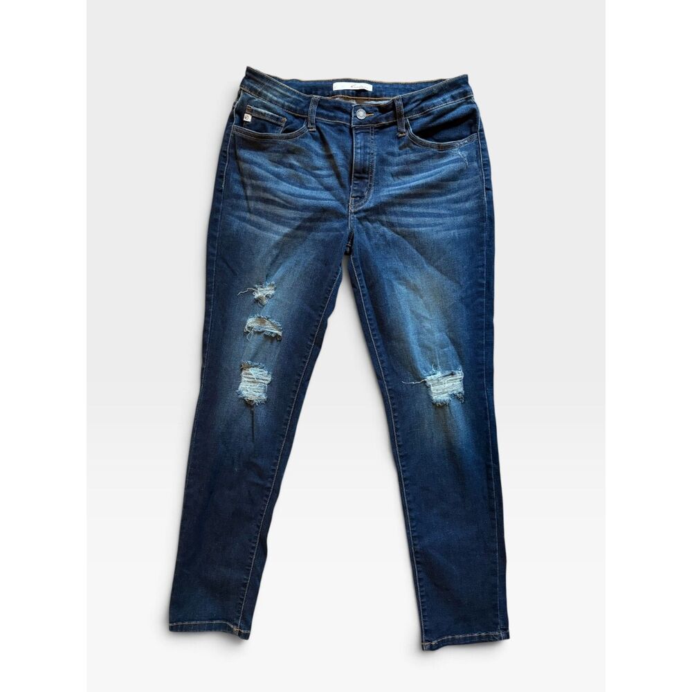 KanCan Womens Skinny Jeans Slightly Distressed Medium Wash Size 31 Style KC8006D